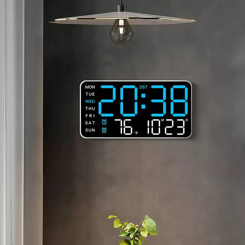 📢📢48 % RABATT !! ⏰Multifunktionale dekorative LED-Digital-Wanduhr，Die grenzenlose Digitaluhr für das moderne norwegische Zuhause
