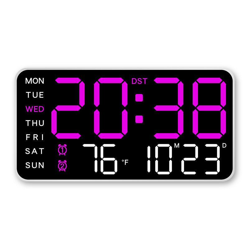 📢📢48 % RABATT !! ⏰Multifunktionale dekorative LED-Digital-Wanduhr，Die grenzenlose Digitaluhr für das moderne norwegische Zuhause