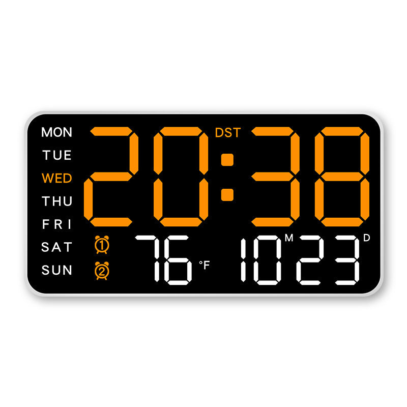 📢📢48 % RABATT !! ⏰Multifunktionale dekorative LED-Digital-Wanduhr，Die grenzenlose Digitaluhr für das moderne norwegische Zuhause
