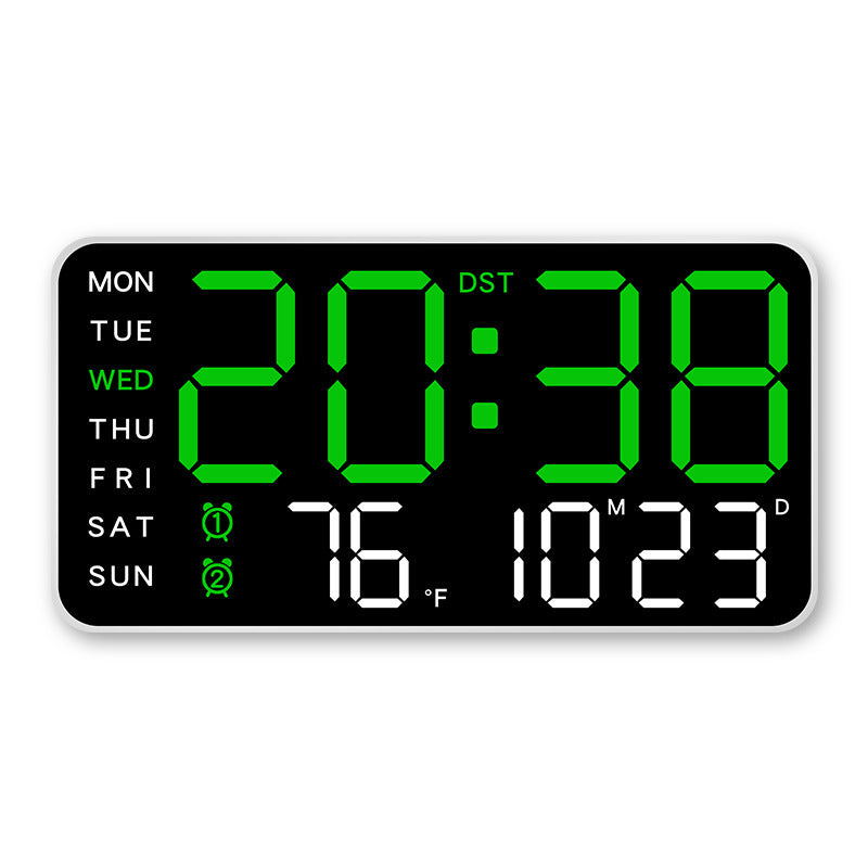 📢📢48 % RABATT !! ⏰Multifunktionale dekorative LED-Digital-Wanduhr，Die grenzenlose Digitaluhr für das moderne norwegische Zuhause