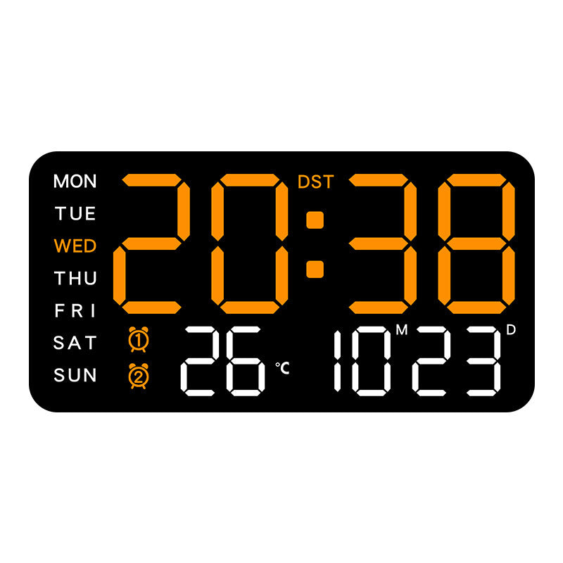 📢📢48 % RABATT !! ⏰Multifunktionale dekorative LED-Digital-Wanduhr，Die grenzenlose Digitaluhr für das moderne norwegische Zuhause