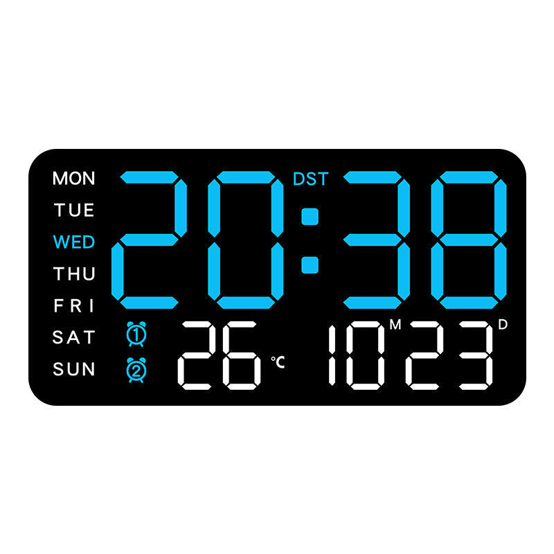 📢📢48 % RABATT !! ⏰Multifunktionale dekorative LED-Digital-Wanduhr，Die grenzenlose Digitaluhr für das moderne norwegische Zuhause