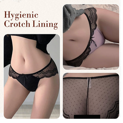 💜Letzter Tag: 1 kaufen, 1 gratis dazu💜Sexy Satin-Spitzenhöschen für Damen