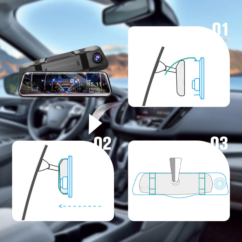 💥 50% RABATT! 🔥 Rückspiegel-Dashcam – Klare Aufnahmen, einfache Montage & extra Sicherheit für dein Auto 🚗