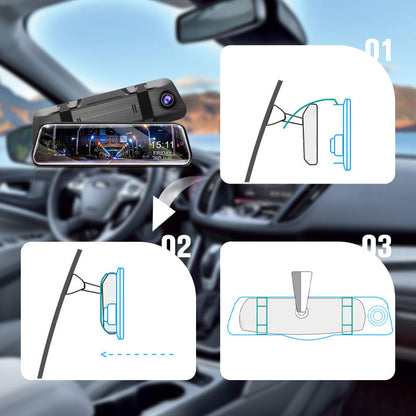 💥 50% RABATT! 🔥 Rückspiegel-Dashcam – Klare Aufnahmen, einfache Montage & extra Sicherheit für dein Auto 🚗
