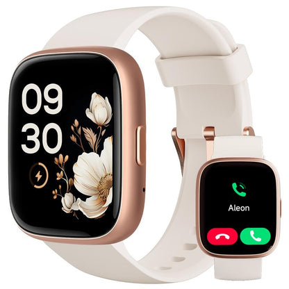 Smartwatch für Frauen und Männer, Fitness-Tracker mit Anrufannahme/-tätigung, Fitnessuhr mit Schlaf-Tracker/100 Sportarten/IP68 wasserdichtem Schrittzähler