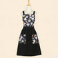 Floral Cotton Kitchen Apron with Pockets