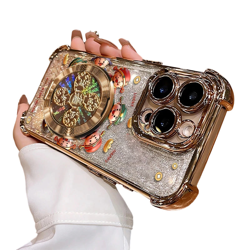 Phone Case With 360° Rotatable Magnetic Kickstand