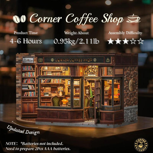🎄📚Weihnachts-DIY-Buch-Kit, Miniatur-Puppenhaus mit LED-Licht, Staubschutzhülle, Geschenkidee für Erwachsene, Black Friday Home Decor, perfektes Weihnachtsgeschenk