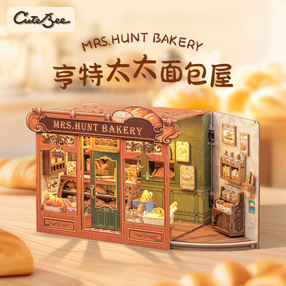 🎄📚Weihnachts-DIY-Buch-Kit, Miniatur-Puppenhaus mit LED-Licht, Staubschutzhülle, Geschenkidee für Erwachsene, Black Friday Home Decor, perfektes Weihnachtsgeschenk