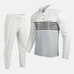 Herren-Trainingsanzug mit Kapuze und Farbblock-Design 👖