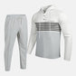Herren-Trainingsanzug mit Kapuze und Farbblock-Design 👖