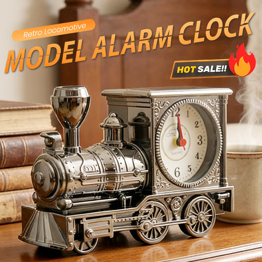🚂Retro-Lokomotive-Modell-Wecker🛏️Träumen Sie wie in Kindertagen!