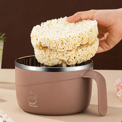 🍲 Isolierte Ramen-Schüssel aus 304 Edelstahl – Praktisch für Haushalt und Küche