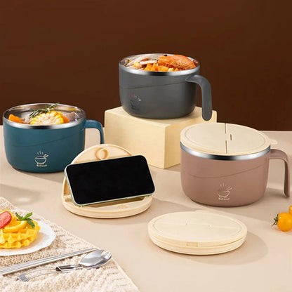 🍲 Isolierte Ramen-Schüssel aus 304 Edelstahl – Praktisch für Haushalt und Küche