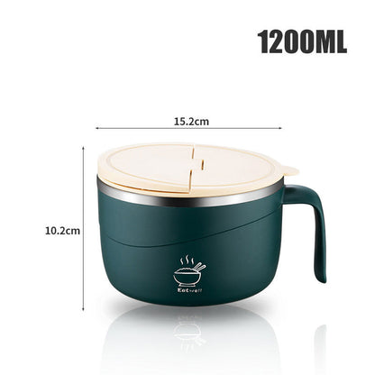 🍲 Isolierte Ramen-Schüssel aus 304 Edelstahl – Praktisch für Haushalt und Küche