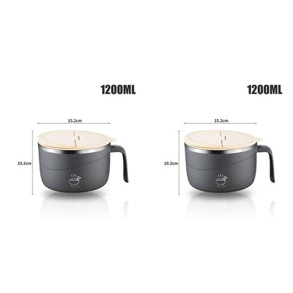 🍲 Isolierte Ramen-Schüssel aus 304 Edelstahl – Praktisch für Haushalt und Küche