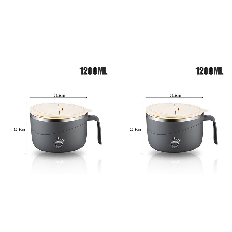 🔥304 Edelstahl isolierte Ramen-Schüssel