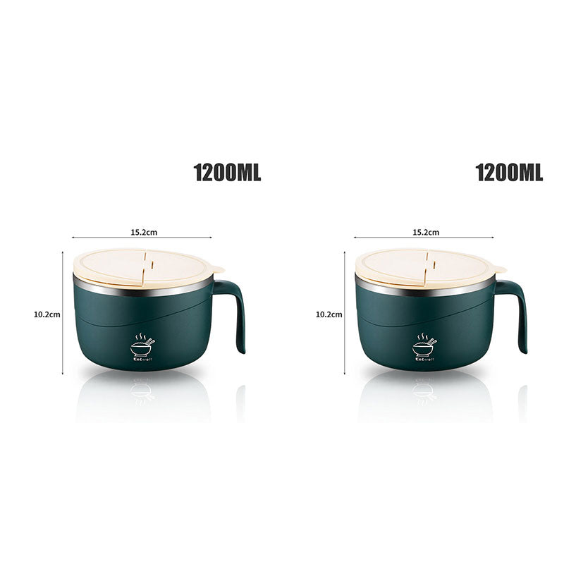 🔥304 Edelstahl isolierte Ramen-Schüssel