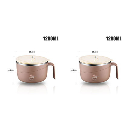 🍲 Isolierte Ramen-Schüssel aus 304 Edelstahl – Praktisch für Haushalt und Küche