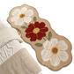 Teppich mit weicher Blumenmusterung für den Boden
