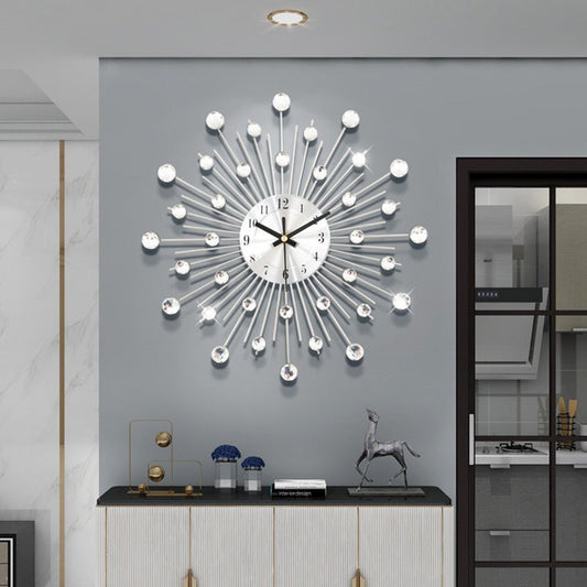 ✨🕰️ 50% Rabatt ⚡ Kreative Strass-Wanduhr – Leise, minimalistisches Luxusstück für Wohnzimmer, Esszimmer und Eingangsbereich! 💎🏡
