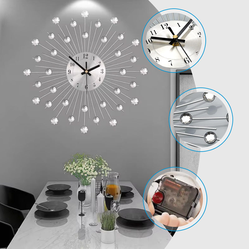 ✨🕰️ 50% Rabatt ⚡ Kreative Strass-Wanduhr – Leise, minimalistisches Luxusstück für Wohnzimmer, Esszimmer und Eingangsbereich! 💎🏡