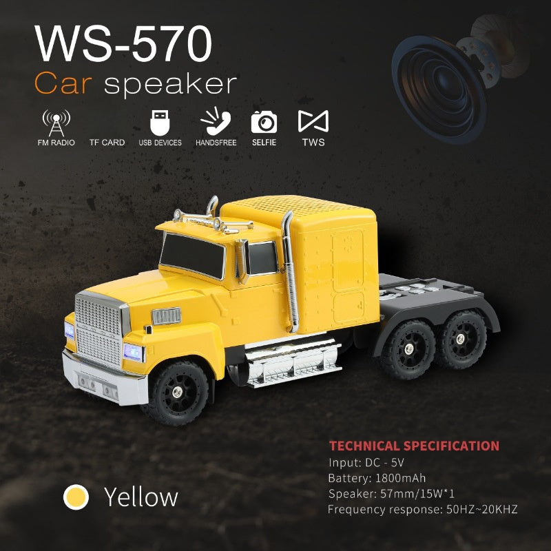 🔥2026 Hot Sale🔥🚛 Retro-LKW-Lautsprecher, der rockt! 15W Bass + TWS-Stereo – stilvoll und leistungsstark 🔊