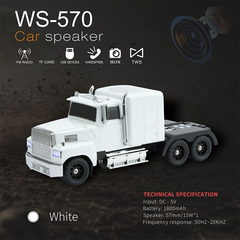 🔥2026 Hot Sale🔥🚛 Retro-LKW-Lautsprecher, der rockt! 15W Bass + TWS-Stereo – stilvoll und leistungsstark 🔊