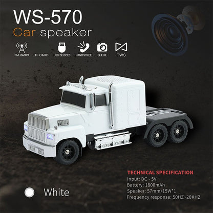 🔥2026 Hot Sale🔥🚛 Retro-LKW-Lautsprecher, der rockt! 15W Bass + TWS-Stereo – stilvoll und leistungsstark 🔊
