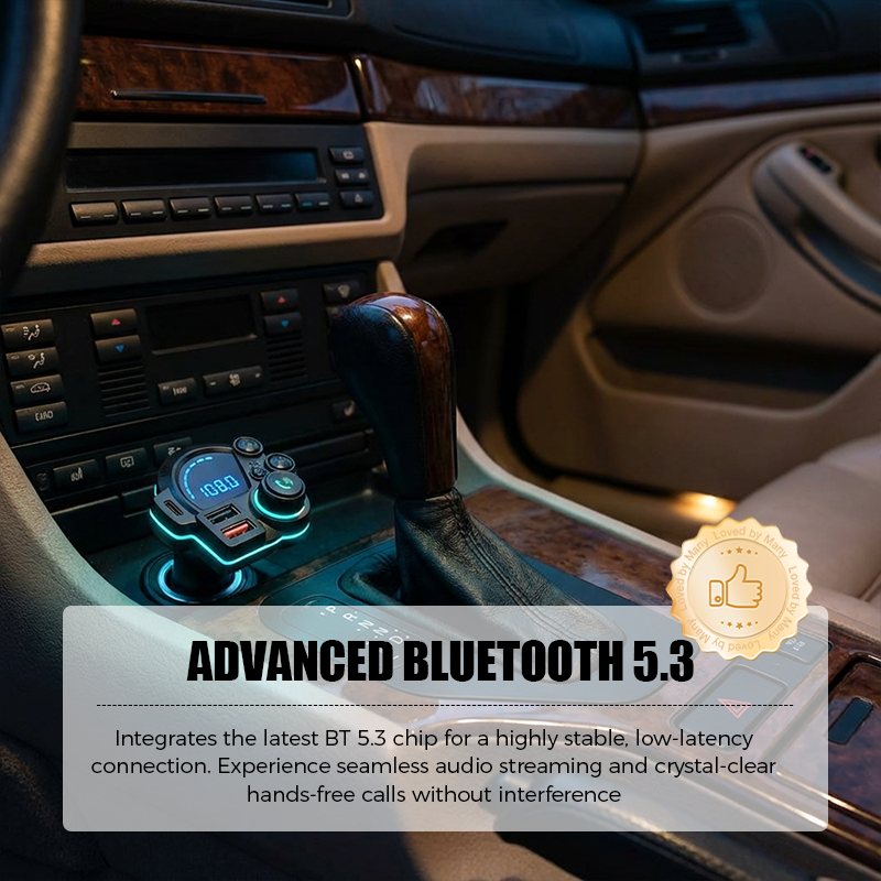 📻 50% RABATT! 🚗 Universeller Dual-Port-FM-Bluetooth-Transmitter – Kabellose Musik, Freisprechen & Doppel-USB-Ladegerät 🔌