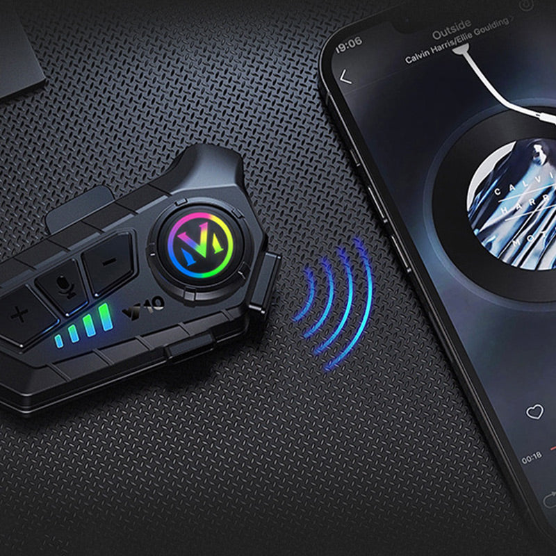 Motorrad-Bluetooth-Headset für Halbschalen- und Vollschalenhelme