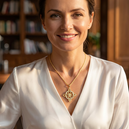 Unisex Witch Knot Pendant Necklace📿