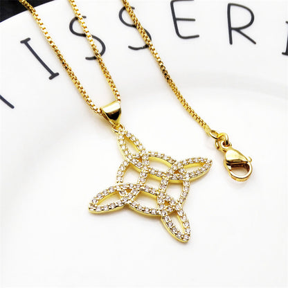 Unisex Witch Knot Pendant Necklace📿