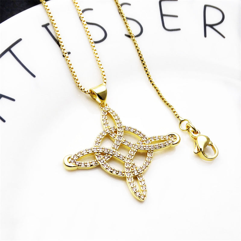 Unisex Witch Knot Pendant Necklace📿