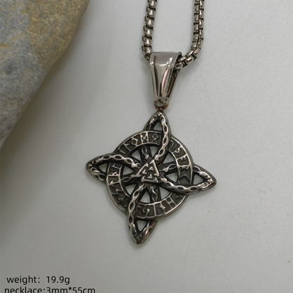 Unisex Witch Knot Pendant Necklace📿