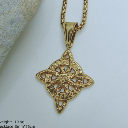 Unisex Witch Knot Pendant Necklace📿