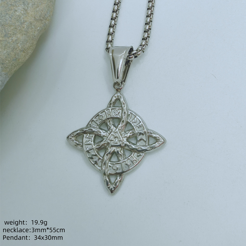 Unisex Witch Knot Pendant Necklace📿