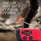 📻☀️ Notfallradio – Solar & Kurbelbetrieb, USB-Ladung, Wetteralarm & Robust für Outdoor/Krise 🔋