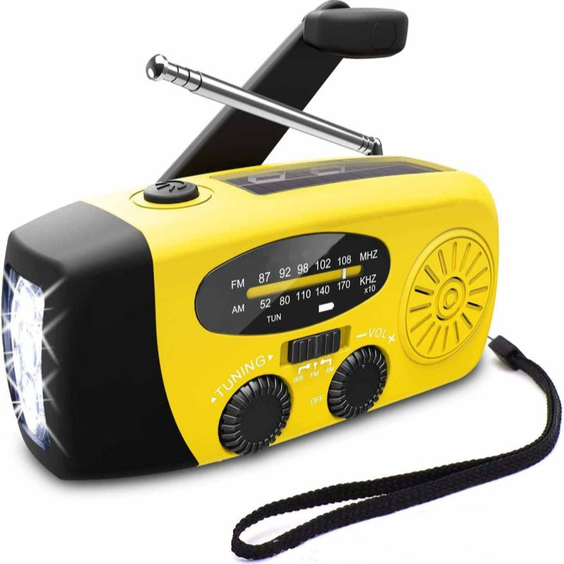 📻☀️ Notfallradio – Solar & Kurbelbetrieb, USB-Ladung, Wetteralarm & Robust für Outdoor/Krise 🔋