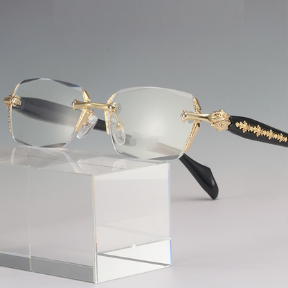 👓 Anti-Blaulicht-Halbrand-Browline-Brille – Einfaches Design für den Alltag