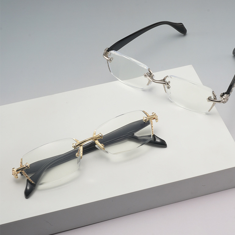 👓 Anti-Blaulicht-Halbrand-Browline-Brille – Einfaches Design für den Alltag
