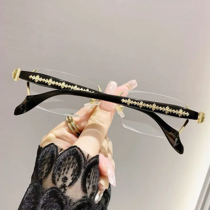 👓 Anti-Blaulicht-Halbrand-Browline-Brille – Einfaches Design für den Alltag