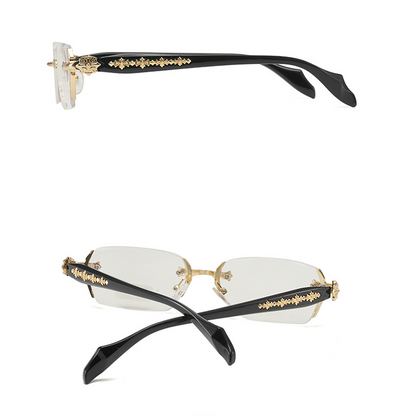 👓 Anti-Blaulicht-Halbrand-Browline-Brille – Einfaches Design für den Alltag