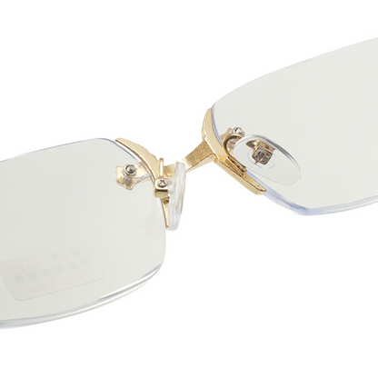 👓 Anti-Blaulicht-Halbrand-Browline-Brille – Einfaches Design für den Alltag