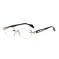 👓 Anti-Blaulicht-Halbrand-Browline-Brille – Einfaches Design für den Alltag