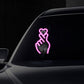 🌟Solarbetriebene LED-Autoleuchte in Form eines Herzens für den Finger💖