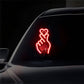 🌟Solarbetriebene LED-Autoleuchte in Form eines Herzens für den Finger💖