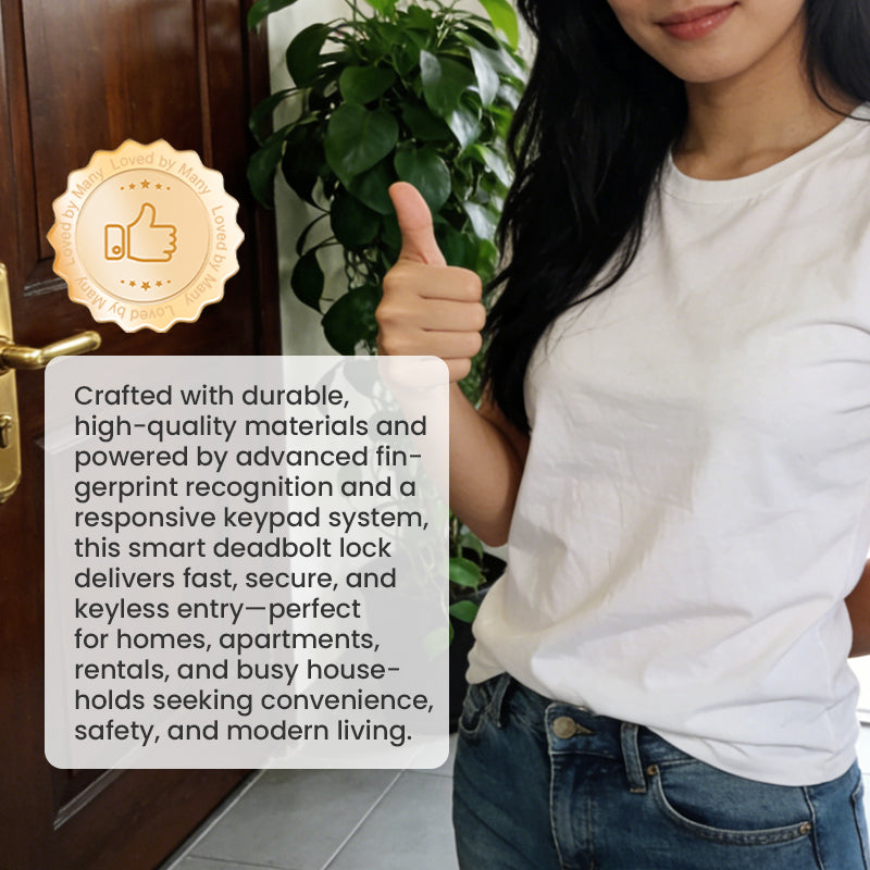 Intelligentes Fingerabdruck-Riegelschloss mit Tastatur