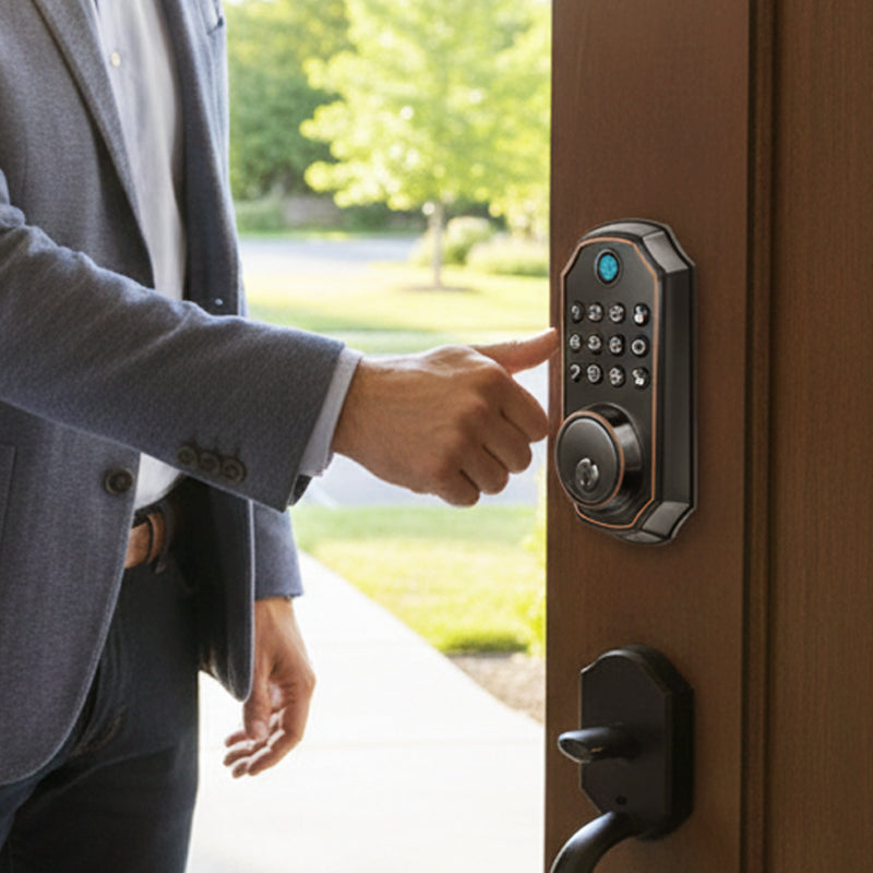 Intelligentes Fingerabdruck-Riegelschloss mit Tastatur